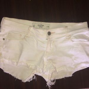 Abercrombie white shorts